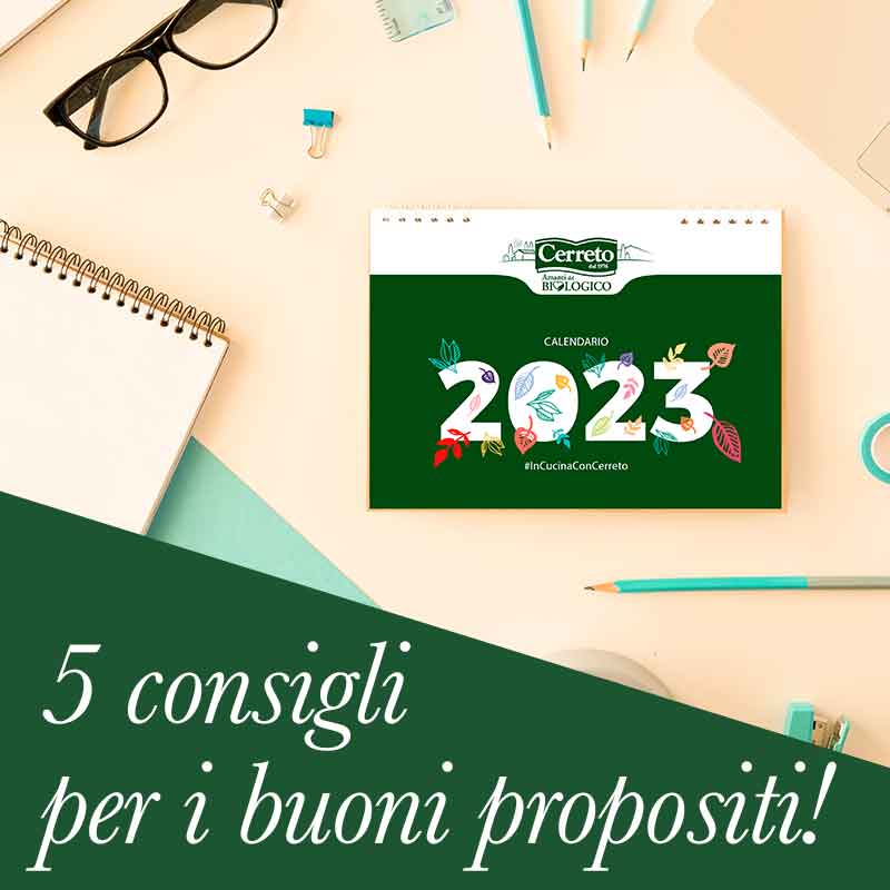 I buoni propositi diventano realtà con il nostro calendario 2023 e 5 consigli per portare a termine i tuoi obiettivi per l'anno nuovo