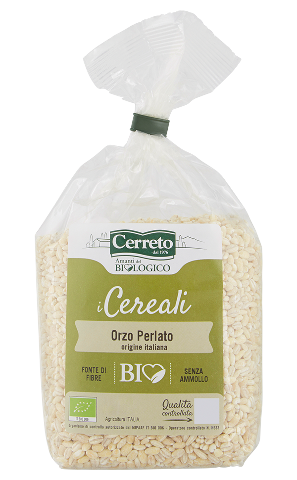 Organic Pearl Barley Cultivated in Italy