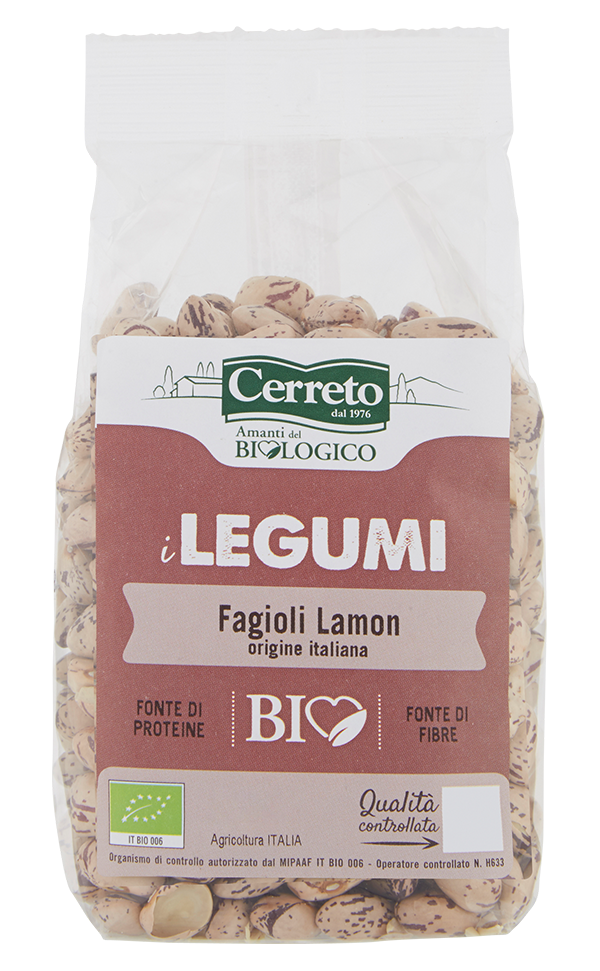 Organic Italian Borlotti Lamon Beans