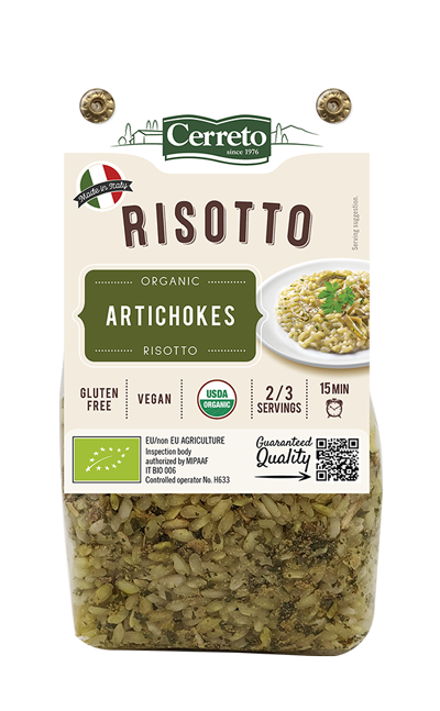 Organic Artichokes Risotto